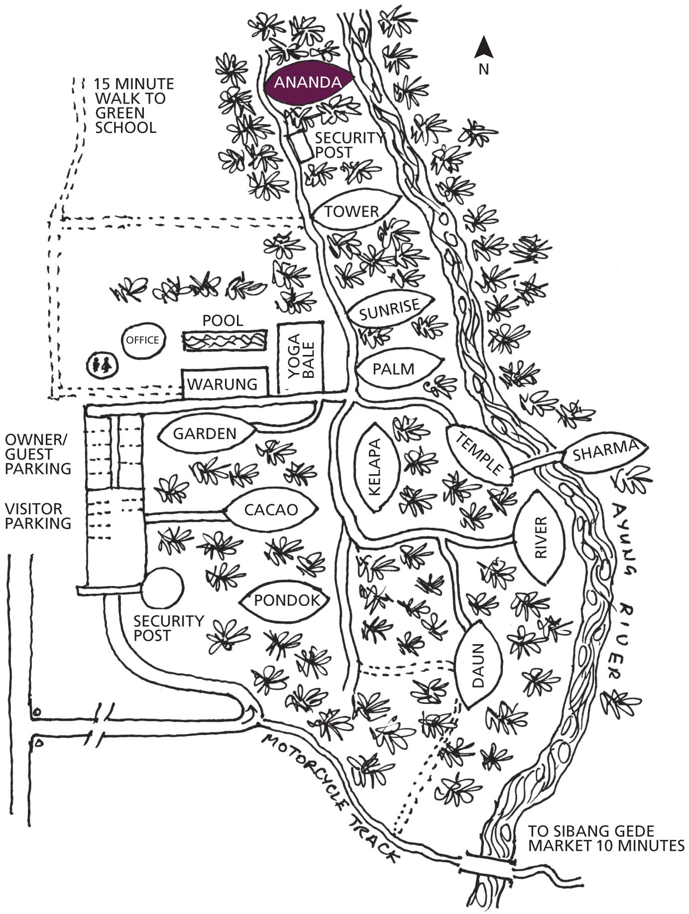 Green village map